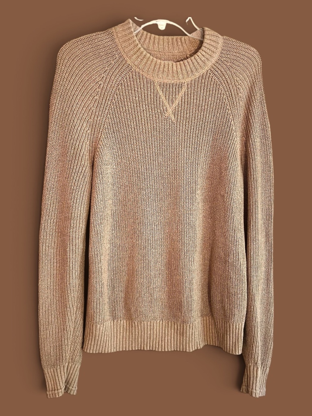 Everlane Organic Cotton/CoolMax Shaker Knit Crew Neck Sweater Size S